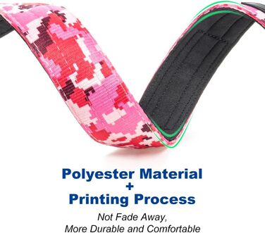 Нашийник для собак TSPRO Premium тактичний, великий, з металевою застібкою, камуфляжний синій, L (47-63.5 см)