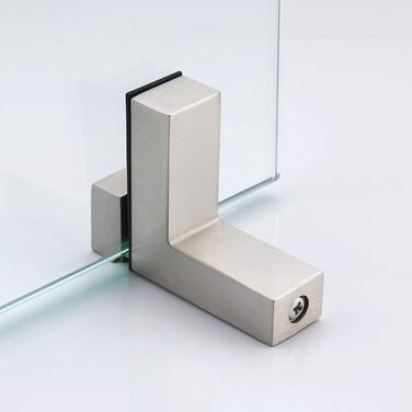 KES Shower Shelf for Hanging, Bathroom Shelf, Wall Shelf, Shower Glass Shelf, 8mm Shower Shelf, Bathroom Shelf, Tempered Glass with Shelf Support 60cm Brushed Nickel, BGS3201S60-2