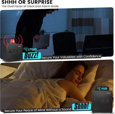 Сейф Kavey Safe Tresor: цифровий замок, подвійний захист, LED-освітлення, 40L