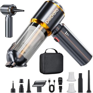 Бездротовий ручний пилосос DiliDala, 25000 Па, акумуляторний, 3 швидкості, для авто, кухні, дивана, офісу