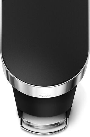 Сміттєвий відер-педаль simplehuman CW1361 вузький, 40 л, для кухні та сортування відходів, чорний