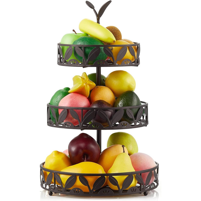 Багатоярусна фруктова корзина для кухні, підставка для фруктів, знімна корзина для зберігання, стійка для кухонного столу, робочої поверхні, обіднього столу