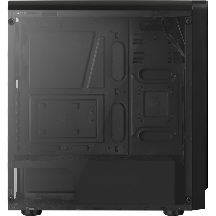Корпус для ПК AeroCool RIFT ATX, RGB підсвітка (13 режимів), 120мм вентилятор, чорний