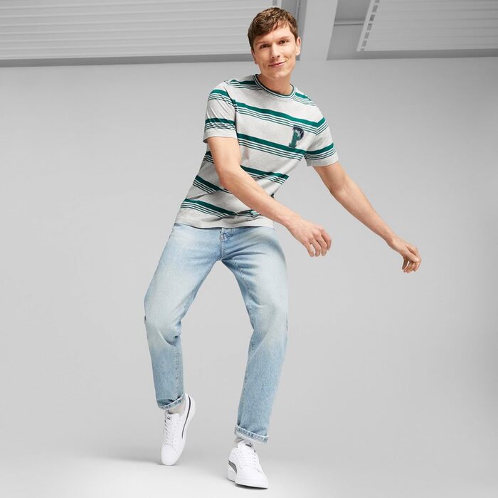 Кросівки Puma Smash 3.0 L для чоловіків, шкіряні, чорні (44.5 EU, White Black Gold)