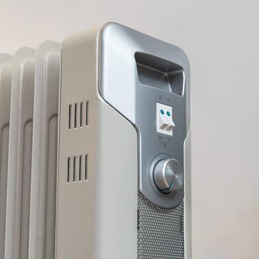 Електричний масляний радіатор Cecotec ReadyWarm 11000 Space, 2500 Вт, 11 ребер обігріву, 3 режими, 25 м², білий