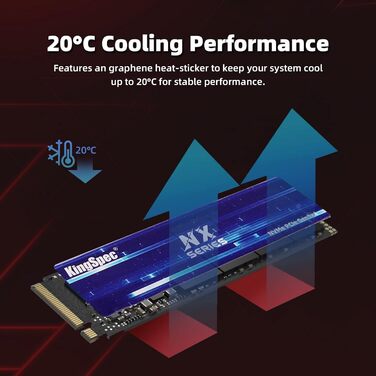 KingSpec NX-2280 1TB SSD NVMe M.2 PCIe 3.0 Gen 3x4 - Швидкий SSD для ігор та ПК