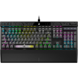 Ігрова механічна клавіатура Corsair K70 RGB MAX з магнітними перемикачами MGX, PBT Double-Shot клавіші, iCUE сумісність, QWERTY NA розкладка, сталевий колір