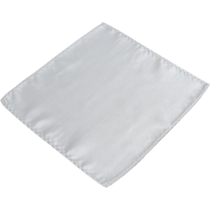 Метелик чоловічий DonDon сріблястий з нагрудною хустинкою, регульований розмір