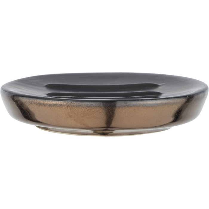 Дозатор для рідкого мила та лосьйону WENKO Brandol, кераміка, 450 мл, чорний, з підставкою