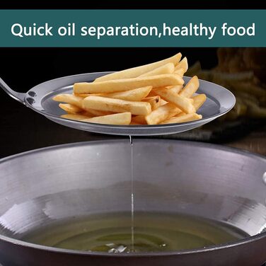 Набір з 3 шт. кельїв для зняття піни з нержавіючої сталі, високоякісні, фільтрувальні ложки, сито з дрібною сіткою, набір для кухні, 3 розміри, для зняття жиру та піни