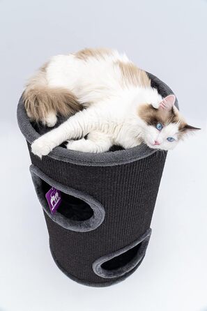 Кігтеточка Petrebels Dome, 80 см, чорна: стабільна та міцна