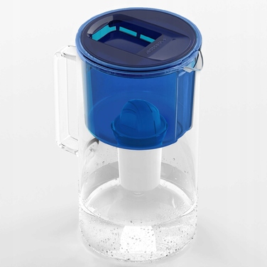 Скляний фільтр-кувшин Wessper D2 BOROSILICATE 3л, синій + 4 фільтри