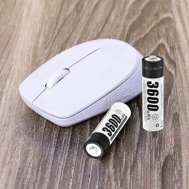 Зарядний пристрій для акумуляторів AA/AAA AICARGER з LCD дисплеєм, 4 слоти, 5V/2A, USB-C, 4 x AA 3600mAh в комплекті