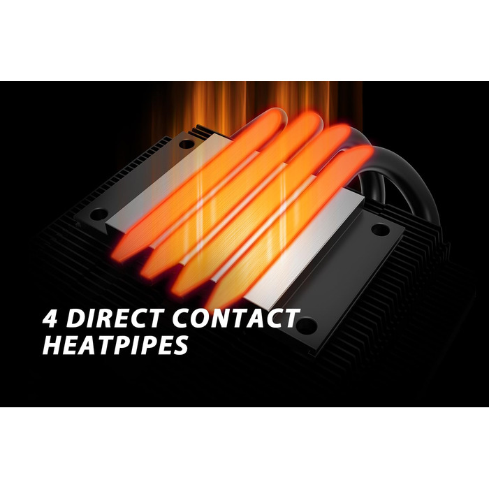 Кулер для процесора ID-COOLING IS-40X V3: низький профіль, 45 мм, 4 heatpipes, 92 мм вентилятор, підтримка Intel LGA1700/1200/115X, AMD AM5/AM4