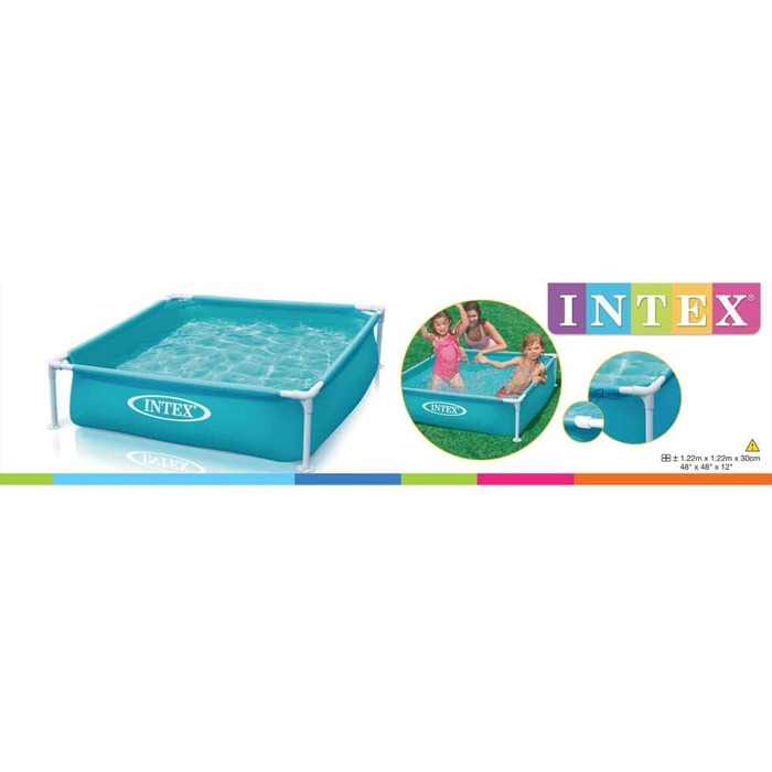 Надувний каркасний басейн Intex Mini Frame Pool (1 шт., блакитний)