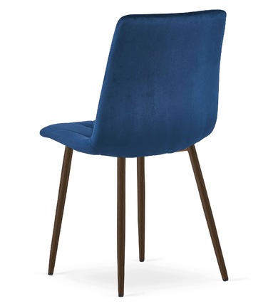 Стілець MUFART, велюр, синій, 1 шт.