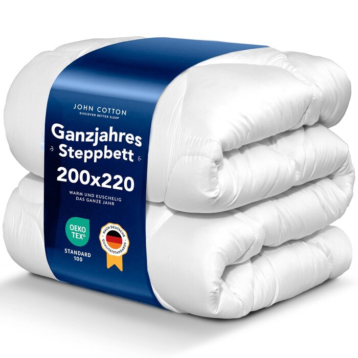 Ковдра John Cotton New Way 200x220: дихаюча, для алергіків, сертифікат Oeko-Test | Ковдра 200x220 см | Підходить для весни та осені