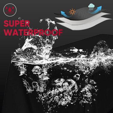 Чохол для гриля BBQ Turtle Life, 32 дюйми, водонепроникний, для газових грилів Weber, Char-Broil, захист від вигоряння, чорний
