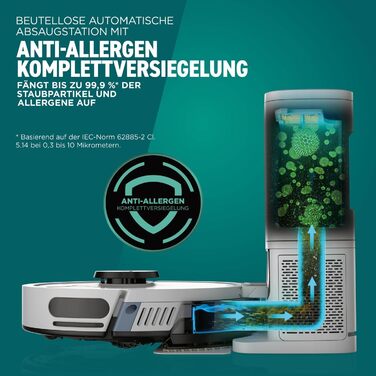 Робот-пилосос Shark Matrix Plus 2-в-1 з функцією миття та станцією самоочищення, самостійно спорожняється, для шерсті тварин, килимів та твердих підлог, 14,5 см (автоматичне спорожнення, білий)