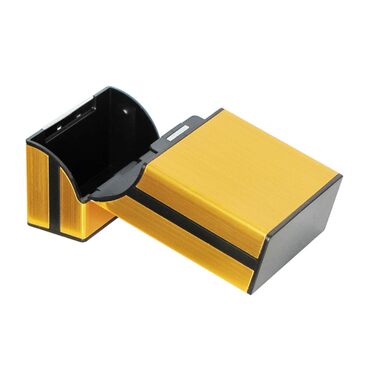 Елегантне етикетка для сигарет Edel: металевий бокс-контейнер на 20 сигарет з магнітною застібкою (золотий)