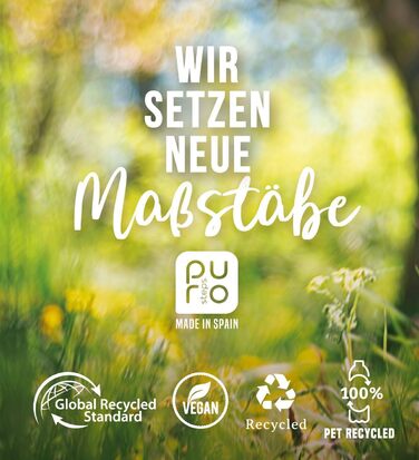 Домашні капці Purosteps Fieltro-Casa-Eco: Екологічні тапочки з переробленого PET (Іспанія), чорно-бірюзові, розмір 44 EU, унісекс, преміум-якість