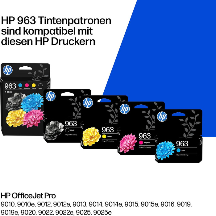 Оригінальний картридж HP 963 жовтий (Yellow), нова версія, для струменевих принтерів HP