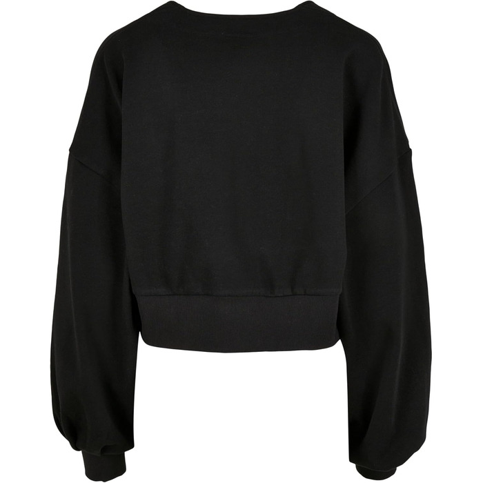 Кардиган жіночий Urban Classics Organic Oversized з коротким рукавом з махрової тканини, 4XL, чорний