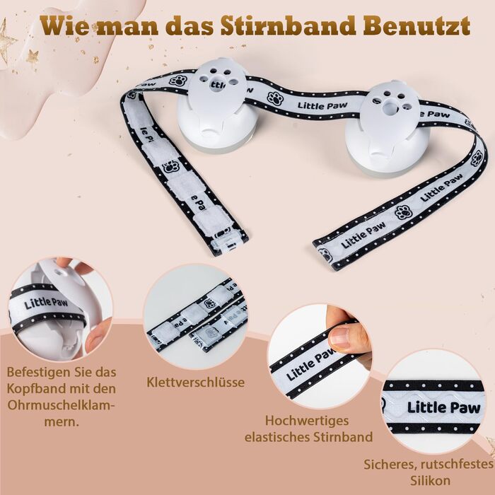 Навушники для захисту від шуму для малюків та дітей до 48 місяців - захист від шуму, регульоване антиковзне наголов'я, захист від пошкодження слуху, покращує сон, білий, універсальний розмір