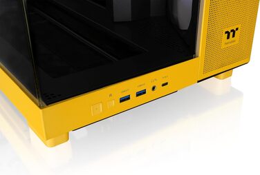 Корпус для ПК Thermaltake View 380 XL TG ARGB Bumblebee, Mid Tower, загартоване скло 4 мм, підтримка E-ATX та XL-плат, USB-C, підтримка радіатора 360 мм, High-Airflow