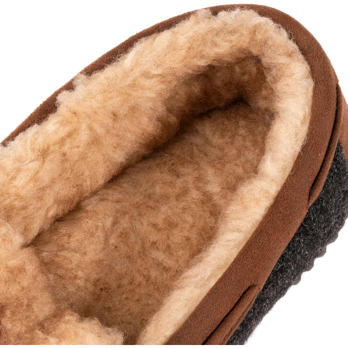 Домашні тапочки-мокасини RockDove для чоловіків з піною з пам'яттю (45 EU, Чорний)