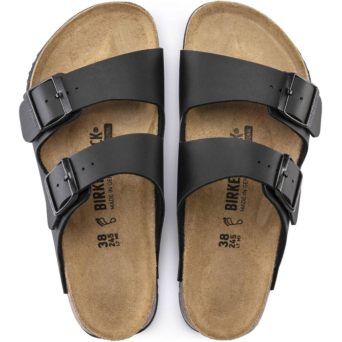 Шльопанці Birkenstock Arizona Birko-Flor чорні, 38 EU (унісекс)