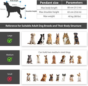 Трансформер для собак XL: велосипедний/біговий, 2-в-1, з гальмом та світловідбивачами, 600D Oxford, до 40 кг (Помаранчевий)