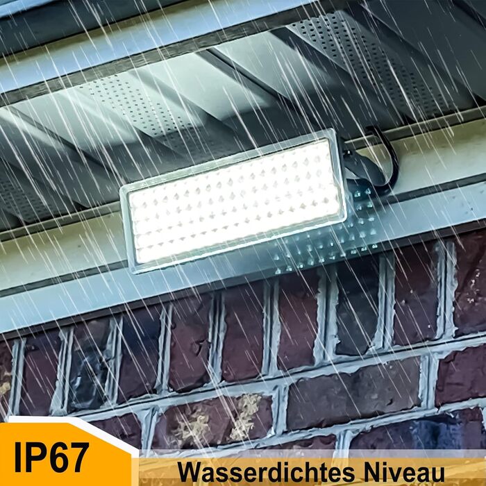 Світлодіодний прожектор 300W, 6500K, 30000 Лм, IP67, водонепроникний, для вулиці, з регульованим кутом, для стадіону та саду