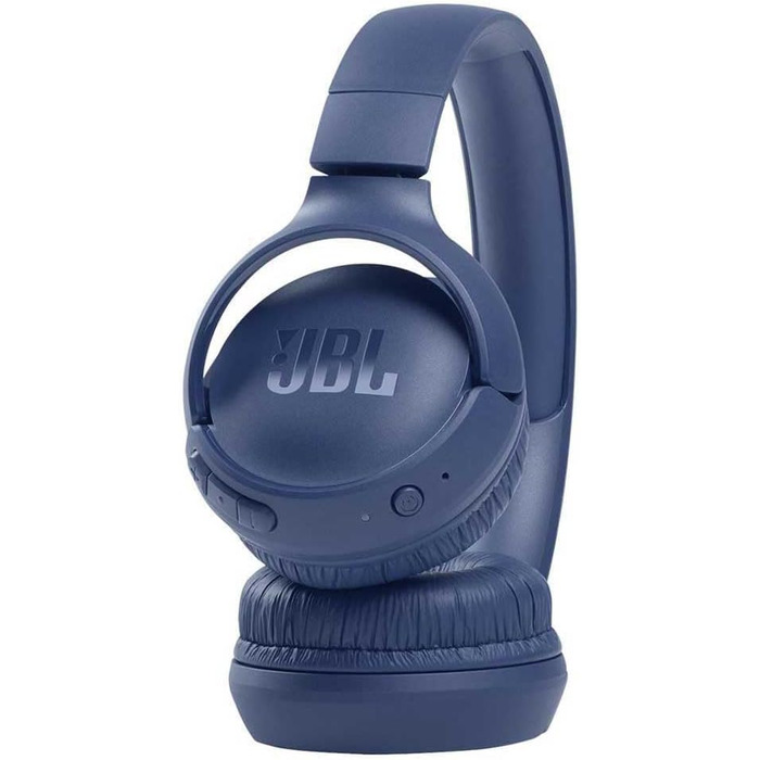 Навушники JBL Tune 510 BT Bluetooth – бездротові, складні, з функцією гучного зв'язку, сумісні зі голосовими асистентами, до 40 годин роботи (блакитні)