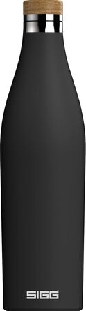 SIGG - Insulated Drinking Bottle - Meridian - Leak-proof - Extra slim - BPA-free - Plastic-free - Double-walled 18/8 stainless steel - Bamboo screw cap - 0.5L / 0.7L
