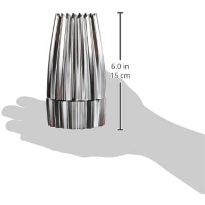 Млинок для перцю та спецій Alessi Grind Wal03, литий алюміній, полірований, сталь, 7,5x7,5x14,2 см, дизайнерський