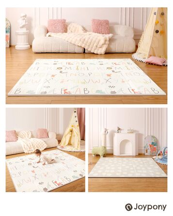 Дитячий килимок для ігор Krabbelmatte, 150x180 см, водонепроникний, антиковзкий, з сумкою для перенесення, алфавіт