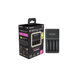 Зарядний пристрій Panasonic Eneloop SmartPlus для AA/AAA Ni-MH акумуляторів + 4 AA акумулятори Eneloop Pro (10 функцій безпеки)