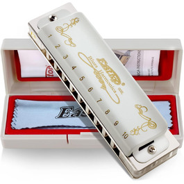 Губна гармошка East Top Diatonische Blues Harmonica C Key T008L - 10 отворів для професійних музикантів, початківців та дітей