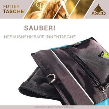 Сумка для ласощів для собак ASCO Leckerlitasche - зручна та велика сумка для тренувань з великою внутрішньою кишенею, блакитна