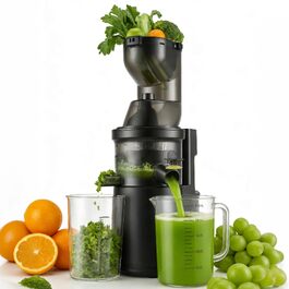 Шнекова соковижималка Entsafter Slow Juicer 400W для цілих овочів та фруктів, чаша 1.8л, холодний віджим, BPA-free