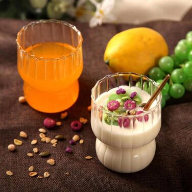 FYBlossom Cappuccino Glasses 4 pcs 250 ml Clear Glass