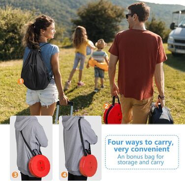 Зручний складаний стільчик GeeRic: телескопічний, для кемпінгу, риболовлі, дитячий, зелений