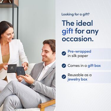 Чоловічий Slim Wallet TRAVANDO Austin з обтяжкою, RFID-захистом, чорний/помаранчевий