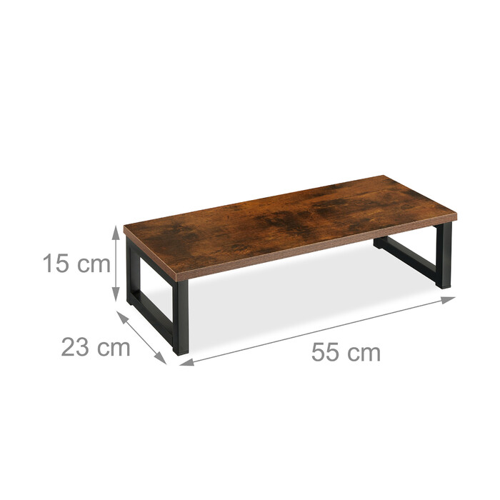 Relaxdays Monitor Stand with Industrial Design
