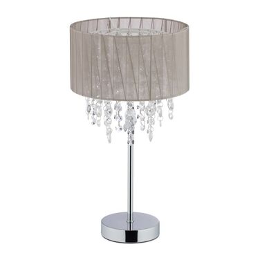 Relaxdays Table Lamp Organza Crystal XL