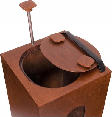 Автоматичний годівниця для котів та собак QLS, 20л, з мискою, 60 x 30 x 30 см, коричнева
