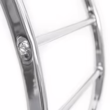 Relaxdays Wall Towel Rack, Steel, 5 Bars