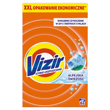 Пральний порошок Vizir Альпійська свіжість, XXL упаковка, 3,46 кг (63 прання)