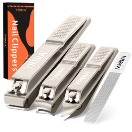 Набір ножиць для нігтів Nagel з пилкою для нігтів (4 шт.), професійні манікюрні ножиці для пальців рук і ніг, шампань